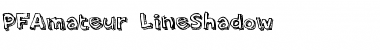 Download PF Amateur Line Shadow Font Title Preview