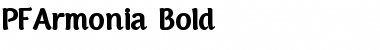 Download PF Armonia Bold Font Title Preview