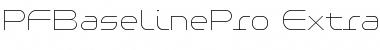 Download PF Baseline Pro ExtraThin Font Title Preview