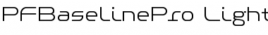 Download PF Baseline Pro Light Font Title Preview
