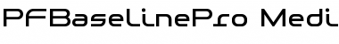 Download PF Baseline Pro Medium Font Title Preview