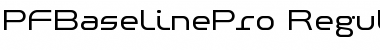 Download PF Baseline Pro Regular Font Title Preview