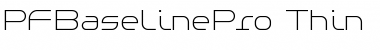 Download PF Baseline Pro Thin Font Title Preview