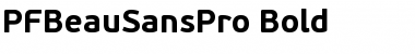 Download PF BeauSans Pro Bold Font