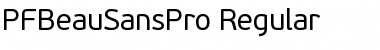 Download PF BeauSans Pro Regular Font
