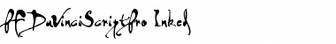 Download PF DaVinci Script Pro Inked Regular Font Title Preview