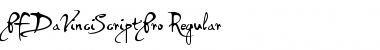 Download PF DaVinci Script Pro Regular Font Title Preview