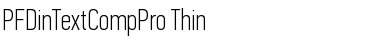 Download PF Din Text Comp Pro Thin Font Title Preview