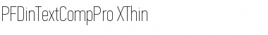 Download PF Din Text Comp Pro Extra Thin Font Title Preview