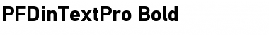 Download PF DinText Pro Bold Font Title Preview