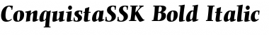 Download ConquistaSSK Bold Italic Font Title Preview