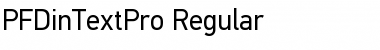 Download PF DinText Pro Regular Font Title Preview