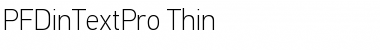 Download PF DinText Pro Thin Font Title Preview