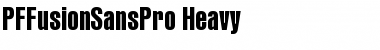 Download PF Fusion Sans Pro Heavy Font Title Preview