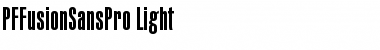 Download PF Fusion Sans Pro Light Font Title Preview