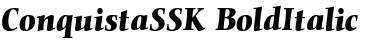 Download ConquistaSSK BoldItalic Font Title Preview