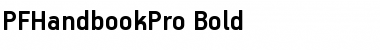Download PF Handbook Pro Bold Font Title Preview