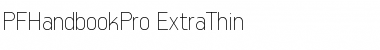 Download PF Handbook Pro Extra Thin Font Title Preview