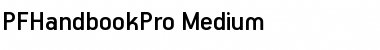 Download PF Handbook Pro Medium Font Title Preview