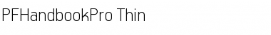 Download PF Handbook Pro Thin Font Title Preview