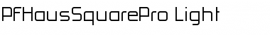 Download PF HausSquare Pro Light Font Title Preview