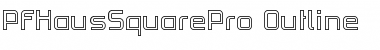 Download PF HausSquare Pro Outline Font Title Preview
