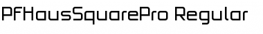 Download PF HausSquare Pro Regular Font Title Preview