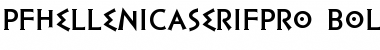 Download PF Hellenica Serif Pro Bold Font Title Preview