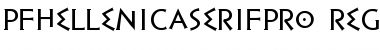 Download PF Hellenica Serif Pro Regular Font Title Preview