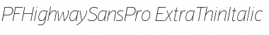 Download PF Highway Sans Pro Font