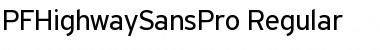 Download PF Highway Sans Pro Regular Font