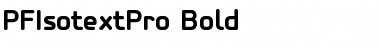 Download PF Isotext Pro Bold Font Title Preview