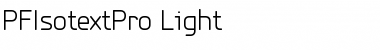 Download PF Isotext Pro Light Font Title Preview