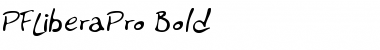 Download PF Libera Pro Bold Font Title Preview