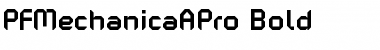 Download PF Mechanica A Pro Bold Font Title Preview