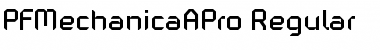 Download PF Mechanica A Pro Regular Font Title Preview
