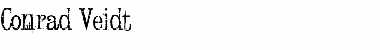 Download Conrad Veidt Regular Font Title Preview