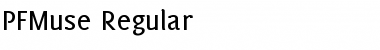 Download PF Muse Regular Font Title Preview