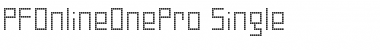 Download PF Online One Pro Single Regular Font Title Preview