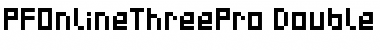 Download PF Online Three Pro Double Font Title Preview