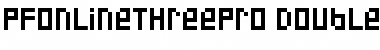 Download PF Online Three Pro DoubleUni Font Title Preview