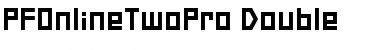 Download PF Online Two Pro Double Font Title Preview