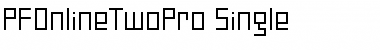 Download PF Online Two Pro Single Font Title Preview