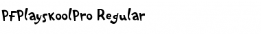 Download PF Playskool Pro Regular Font Title Preview