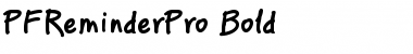 Download PF Reminder Pro Bold Font Title Preview