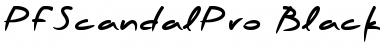 Download PF Scandal Pro Black Regular Font Title Preview