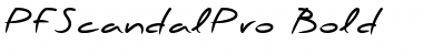 Download PF Scandal Pro Bold Font Title Preview