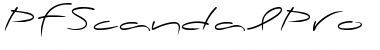 Download PF Scandal Pro Display Regular Font Title Preview