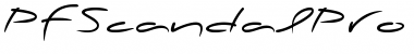 Download PF Scandal Pro Display Bold Regular Font Title Preview
