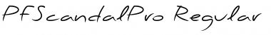 Download PF Scandal Pro Regular Font Title Preview